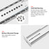 2 Pack 16Inch 3/4 homdiy Heavy Duty Centered Bottom Mounted Drawer Slides for Cabinet & Dresser Drawers, Bottom Mount