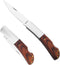 Pocket Knife, EDC Folding Knife with 3in Stainless Steel Blade and Wood Handle