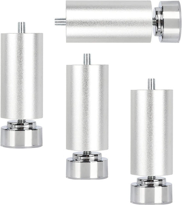 Tophacker Aluminium Reinforced Support Legs, 4 Pieces Furniture Sofa Legs, Cabinet Legs Adjustable