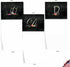 The Best Card Company - 10 Initial Letter D Assorted Blank Notecards, Floral Monogrammed Stationery