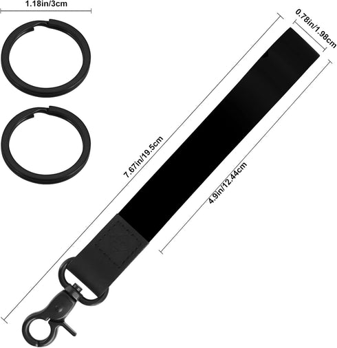 Keychain Lanyard for Women and Men, Wristlet Key Chain Holder with Key Rings for Car Keys ID Badge