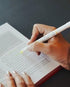 Zebra Pen F-301 Retractable Ballpoint Pen, Fine Point, Black Ink, Stainless Steel Barrel, Plus Yellow Mildliner