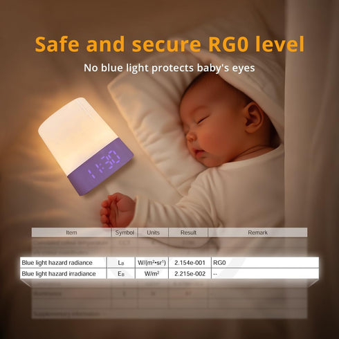 4000mAh Dimmable, 3 Lyridz LED Nursery Night Light with Clock, Portable Breastfeeding Table Lamp for Baby with Remote
