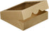 ONE MORE 10inch Natural Kraft Bakery Pie Boxes with PVC Windows, Large Cookie Box 10x10x2.5inch, 12 Pack (Brown)