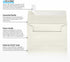 LUXPaper 4Bar A1 Invitation Envelopes | Peel & Press | 3 5/8" x 5 1/8" | Quartz Metallic | 80lb Text | 50 Count