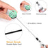 Cute Nure Badge Reel, Retractable ID Badge Holder with Alligator Clip, Crystal Coffee Pattern for Nurse Medical Worker