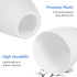 40Mm Garneck Plastic Lamp Shade Replacement Center Hole White Desk Lamp Cover Decorative Lampshade for Nightstand