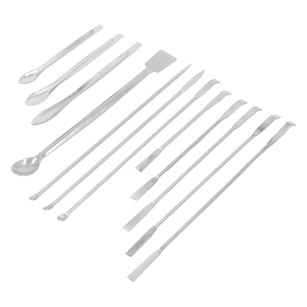 Stainless Steel Medicine Spoon Laboratory Scraper Mini Spoon Set for Trace Drugs and Reagents