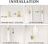 EricX Light 4 Pack, 4 Wine Bottle Torch Kit Includes Long Life Torch Wicks ,Brass Torch Wick Holders And Brass Caps