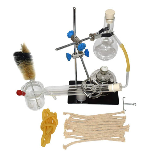 Home Distiller Kit for Making Essential Oil, Moonshine, Alcohol Distillation Glassware Set