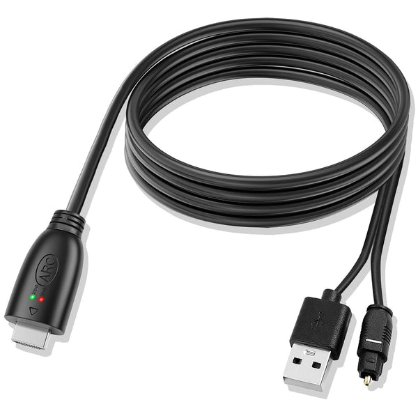 192KHz HDMI ARC to Optical Audio Adapter, HDMI ARC Cable for Soundbar