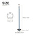 #14x5" Hex Washer Head Self Drilling Screws with EPDM Washer - 50 Pack, Carbon Steel Self Tapping Metal Sheet Screws