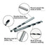Sali 8PCS Brad Point Wood Drill Bit Set, 5/32" Carbon Steel for Hardwood, Plywood, and Plastic Drilling