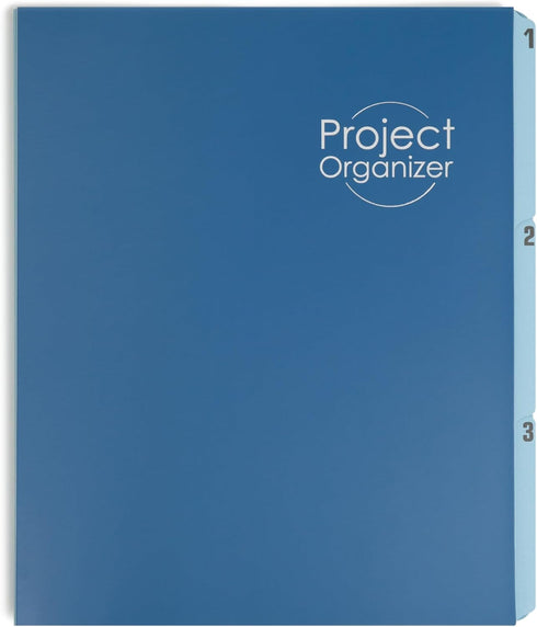 Smead Project Organizer, 10 Pockets, Letter Size, Navy/Lake Blue, 89200