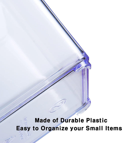 Carrotez Makeup Organizer, Clear Drawer Organizer, Plastic Vanity Organizer for Makeup, Bathroom, Desk, Office