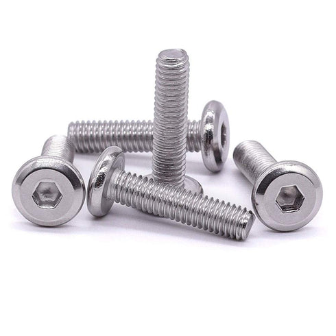 M8-1.25 x 20mm Hex Socket Head Cap Screws, 304 Stainless Steel 18-8, Flat Countersunk Machine Screws for Furniture, 20