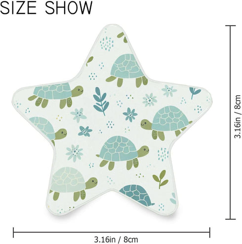 Burbuja 0.2W Little Turtles LED Night Light Plug into Wall Star-Shaped Nightlight Dusk to Dawn Auto Sensor for Bedroom