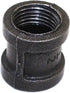LONG TAO 10PCS 1/2" Black Cast Pipe Fitting Coupling for Industrial Piping Plumbing Supplies