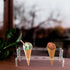 12-hole Beaupretty Acrylic Ice Cream Cone Display Stand, Reusable Ice Cream Cone Holder for Popcorn and Dessert