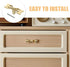 2sets Uonlytech Retro Brass Bow Drawer Pulls for Cabinets and Dressers Unique Bowknot Design Handles for Wardrobe