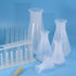 PATIKIL 100ml Plastic Erlenmeyer Flask - 1 Pack Wide Mouth Conical Flask for Laboratory, Clear