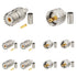 wlaniot PL259 + SO239 Crimp Connectors Kit for RG58 RG142 RG400 LMR195 Coaxial Jumper Cable