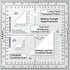 Gotical Combo of Military UTM/MGRS Coordinate Scale Map Protractor and Land Navigation Topographical Map, Flexible