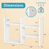 Desktop Shelf Organizer for Top of Desk - Wood Desk Hutch for Dorm Room Essentials & Home Office - Small Tabletop