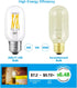 T45/T14 6W E26 Bulb 60 Dimmable(0-100%), 3000K, Bulbs 4-Pack LED Tube Watt Equivalent, Soft White Antique Edison