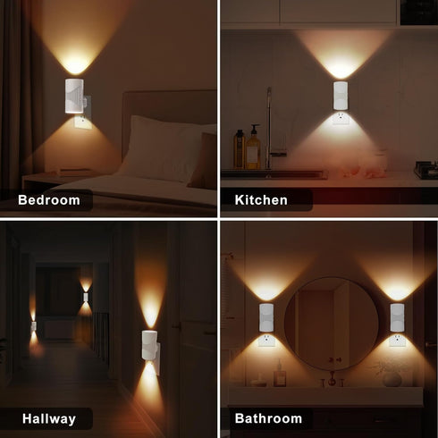 3 Dimmable 2 Pack) easuntec Night Light, Night Lights Plug into Wall, Warm Led Night Light, Dusk to Dawn Light Sensor