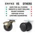 2-inch Set 4 360lbs, ENYKE Ball Caster Wheels, Casters for Furniture, Swivel Furniture Wheels of Antique Brass Top