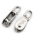 2-Pack M15 Single Pulley Block Stainless Steel Heavy Duty Hardware Swivel Rigging Lifting Wheel for 35kg