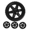 Cabilock 4pcs Shopping Cart Wheel Rolling Cart Wheels for Trolley Heavy Duty
