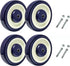 SY America SYRATION 5" 4 Pack Polyurethane Stepped and Full Tread Face w/Double Ball