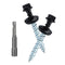 Metal Roofing Screws 10 x 1-1/2 inch, Black Hex Head Sheet Metal Roof Screw with EPDM Washer (250Pcs)