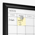 Navaris Framed Calendar Whiteboard for Wall, 18" x 24" Magnetic Dry Erase Monthly Planner, White Board with Frame,