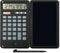 Basic Calculator with LCD Writing Tablet, 12 Digits Display, Portable Solar Powered, Black