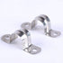 30Pcs Silver M12 Pipe Clamps 1/2 inch Rigid Pipe Strap Pipe Clamp Tools Stainless Steel Pipe Mounting Clamp U Bracket with 2 Holes U Clamps for Fixing Pipe or Cable Workholding Devices