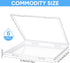 Kosiz 6 Pcs 12 x 12 Inch Paper Storage Case, Clear Portable Storage Box for Scrapbook, Documents, Office Supplies