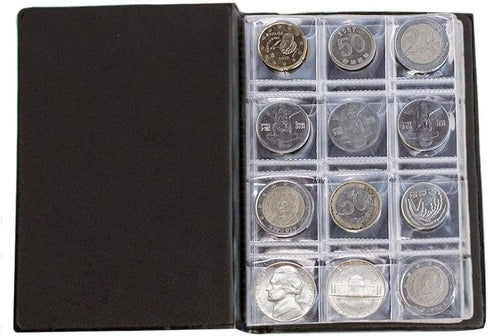 Uncle Paul Coin Album, Coin Holder Coin Collection Book for Penny/Nickel/Dime/One Pound/20 Pence/10 Pence, 120 Pockets