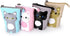Telescopic Pencil Pouch, Cute Standing Pen Holder, Canvas+PU Storage Box with Zipper Closure (Gray)