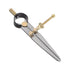 Spring Joint Caliper 4 inch / 100mm Spring Divider Caliper with Brass Fulcrum for Metalworking Geometry Drawing