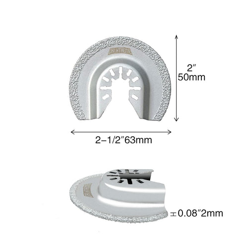 Diamond Oscillating Tool Blade Set, Multi Tool Mortar Cutting Saw Blades for Grout Removal, 4-Pack