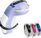 Purple Embossing Label Maker with 3 Label Tapes, Handheld Vintage 3D Embosser Label Printer for Home Office School DIY