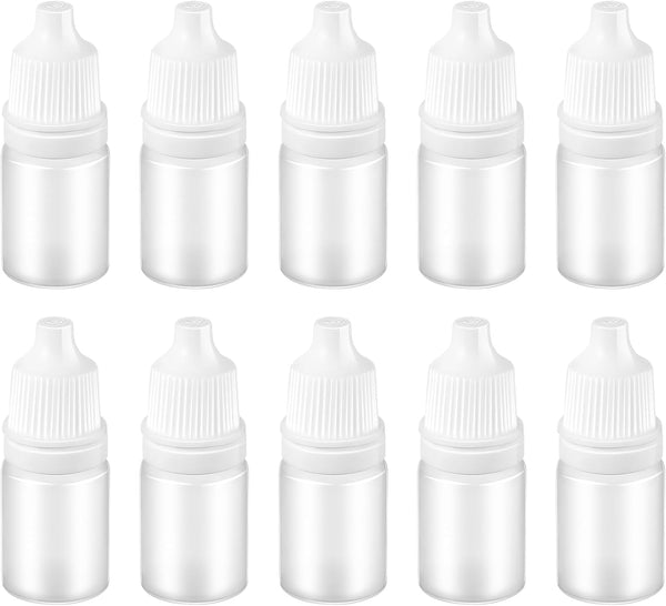 SUPVOX 10PCS Plastic Squeezable Dropper Bottles, Empty Essential Oil Squeeze Bottle Refillable Containers