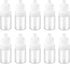 SUPVOX 10PCS Plastic Squeezable Dropper Bottles, Empty Essential Oil Squeeze Bottle Refillable Containers