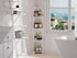 4-Tier VECELO Bathroom Shelves for Narrow Space, Modern Corner Shelf Stand,Small Storage Organizer for Bathroom,Toilet