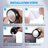 3 Pack Cabilock Rear View Mirror for Computer Monitor Mini Acrylic Office Desk Cubicle Mirror Safety Blind Spot