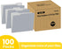 SUNEE Letter Size File Folders, 100 Pack Gray Manilla Folders 8.5 x 11 with 1/3-Cut Tabs for Office Home School