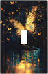 Sturin Glowing Butterfly Wall Plate Light Switch Cover 1 Gang Single Toggle Toggle